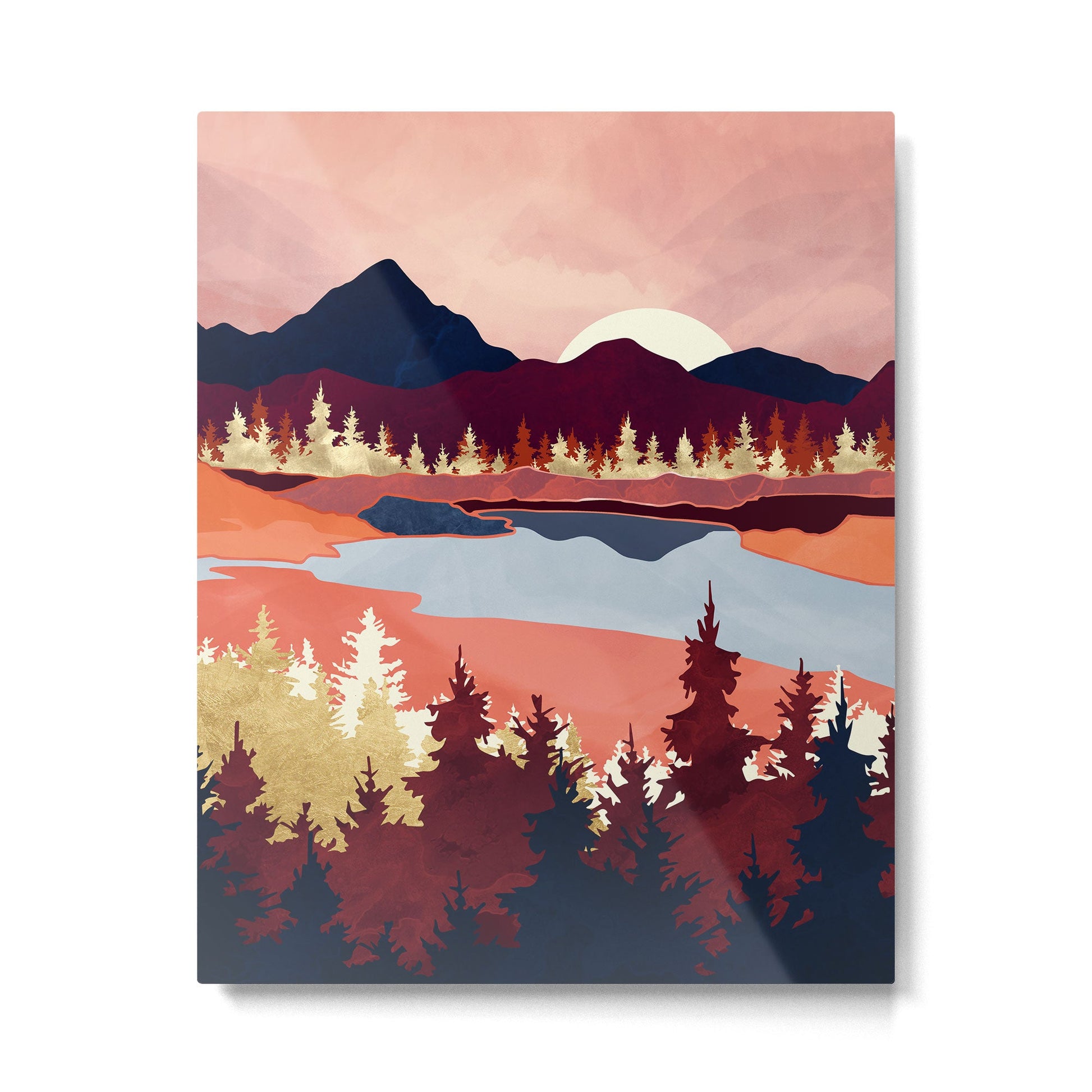 Grapefruit Sky Metal Print | TeksDecor