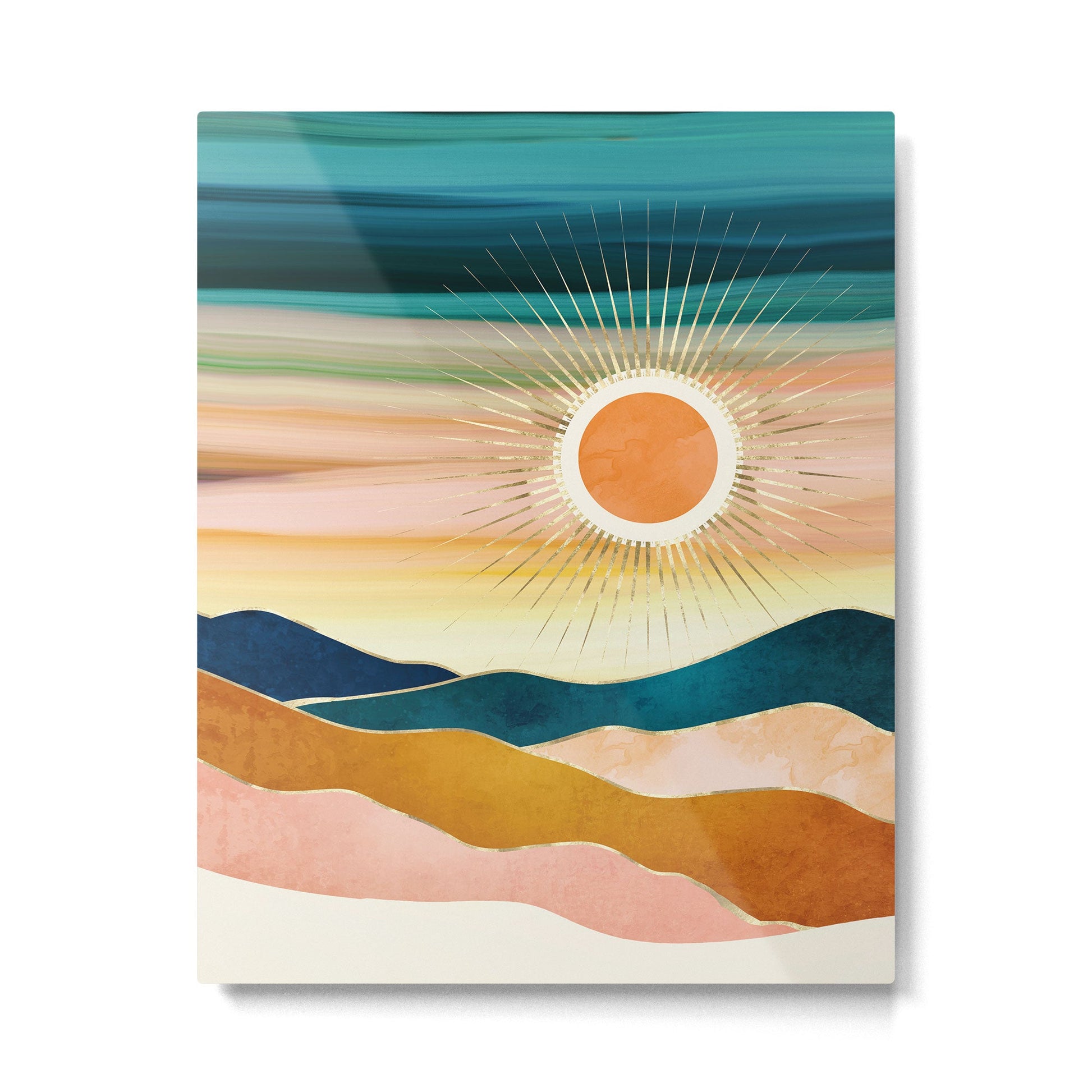 Jewel Dusk Metal Print | TeksDecor