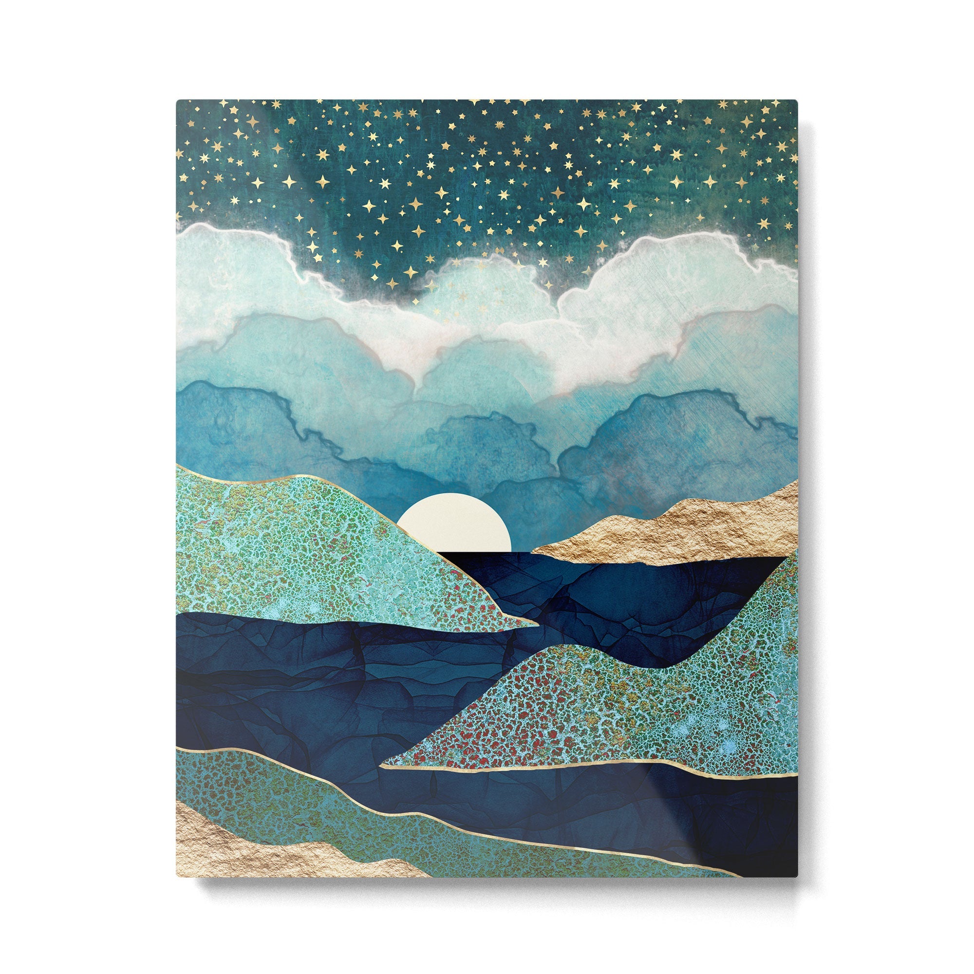 Ocean Clouds Metal Print | TeksDecor