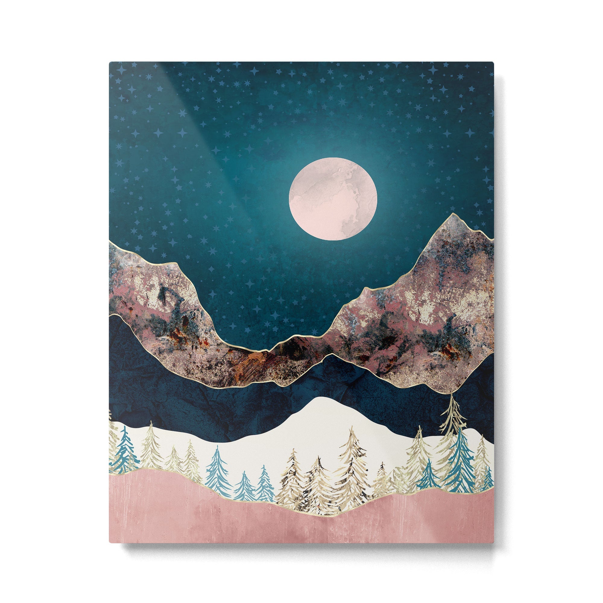 Pine Vista Metal Print | TeksDecor