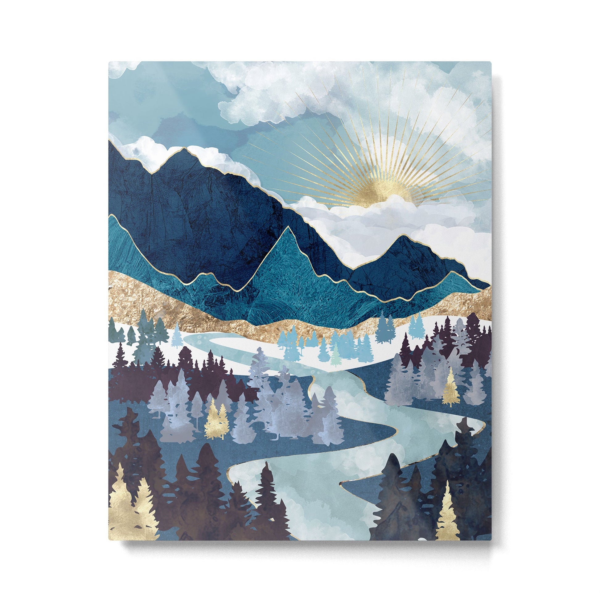 Valley Sunrise Metal Print | TeksDecor