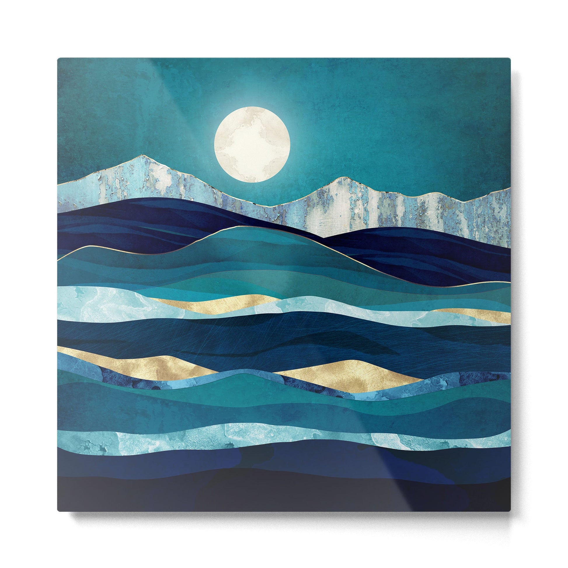 Winter Sea Metal Print | TeksDecor
