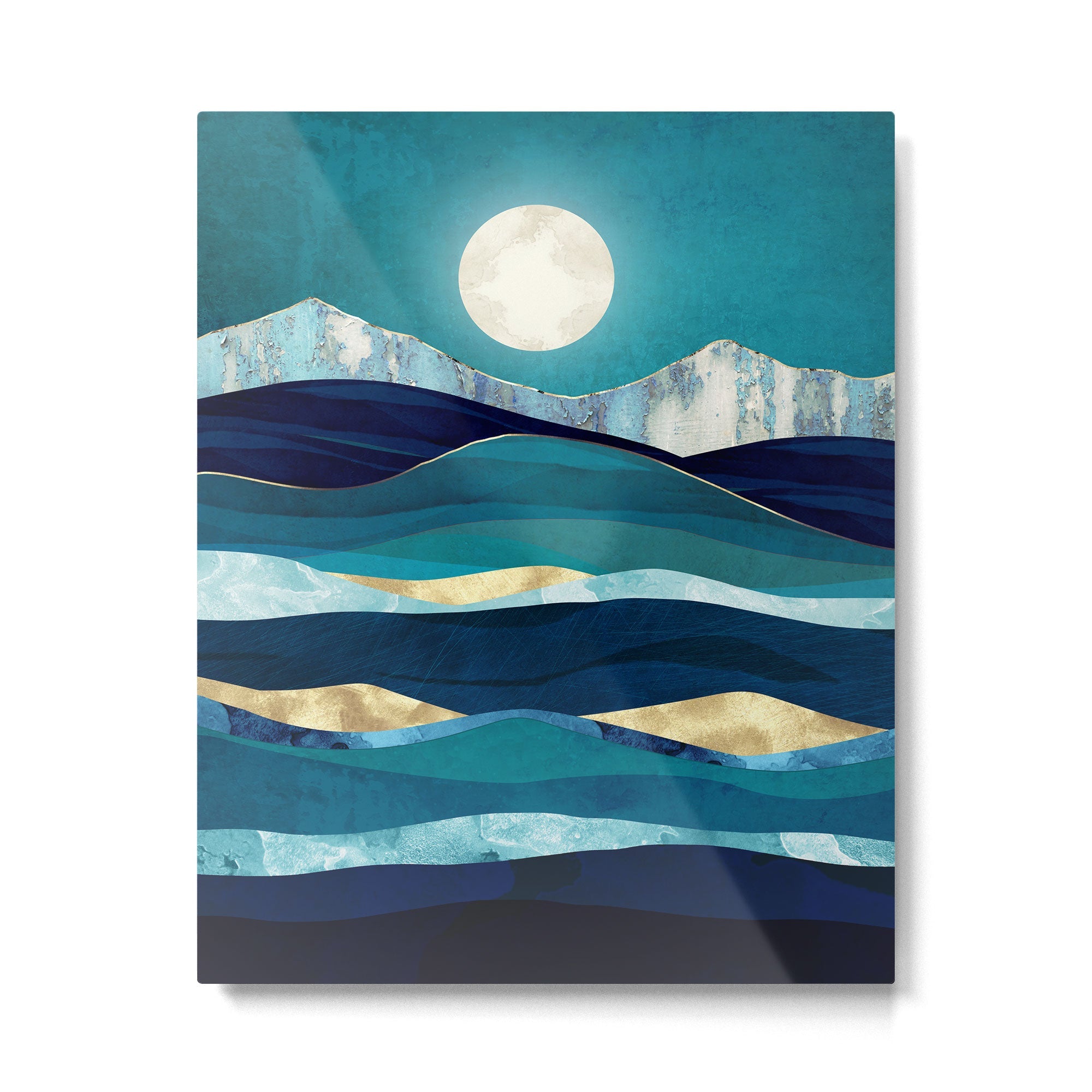 Winter Sea Metal Print | TeksDecor