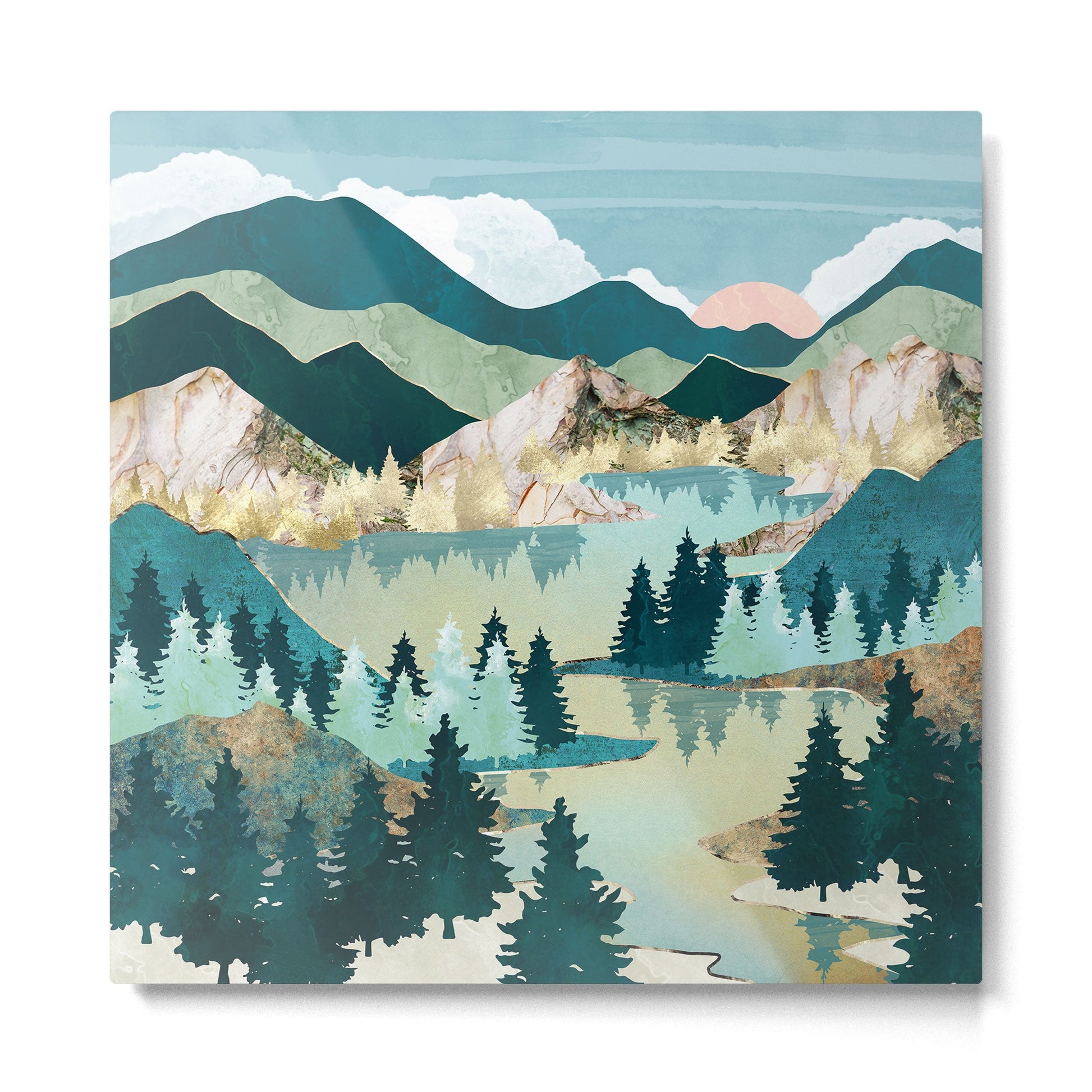 Winter Sun Metal Print | TeksDecor