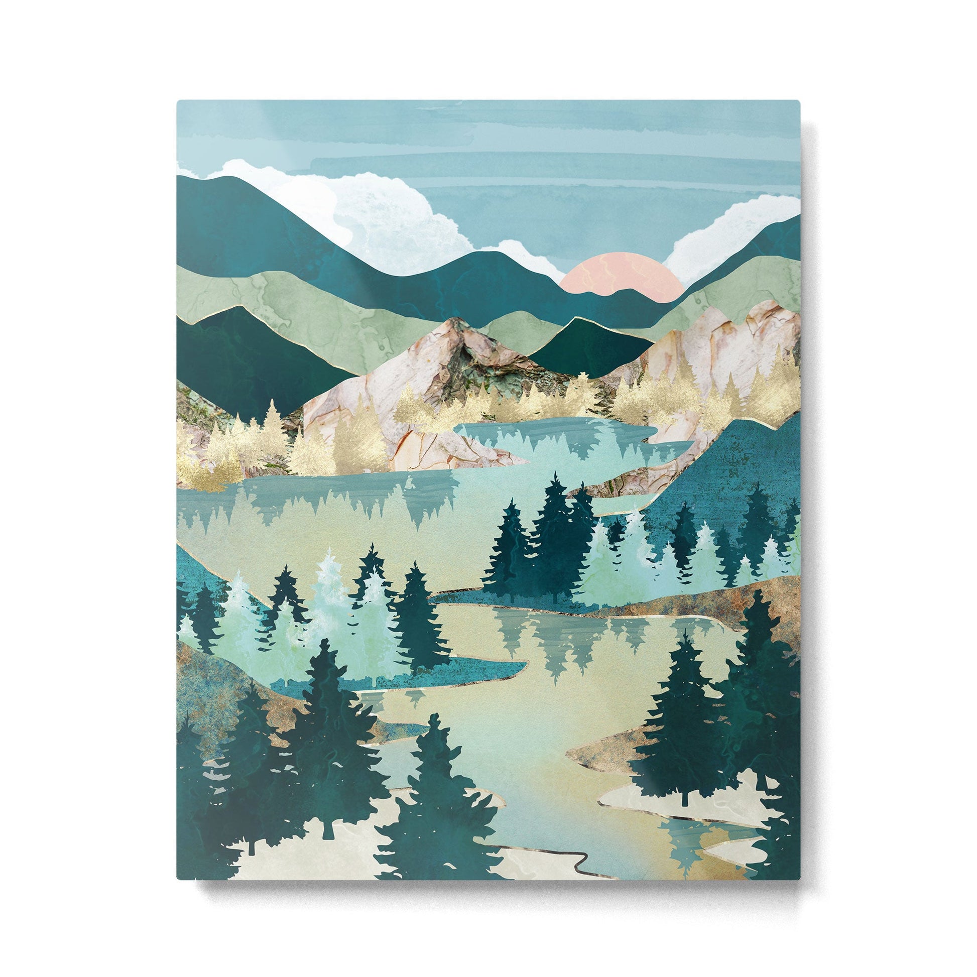 Winter Sun Metal Print | TeksDecor