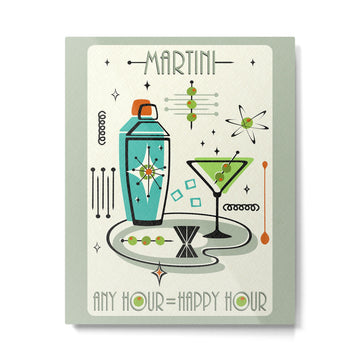 Atomic Martini ?studioxtine Metal Print | TeksDecor