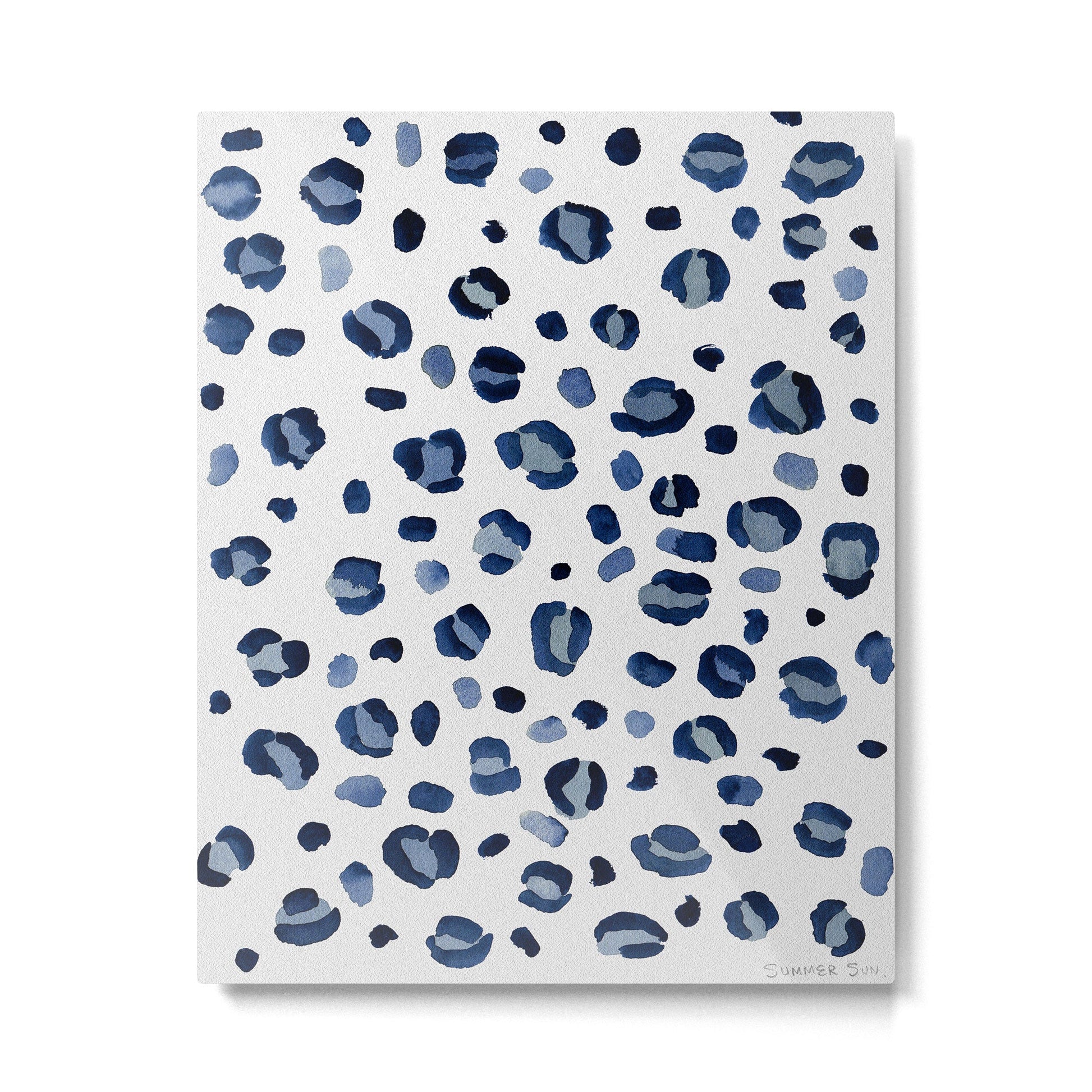 animal print (navy) Metal Print | TeksDecor