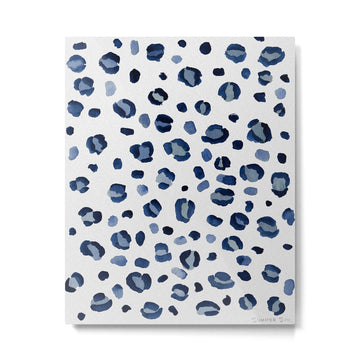 animal print (navy) Metal Print | TeksDecor