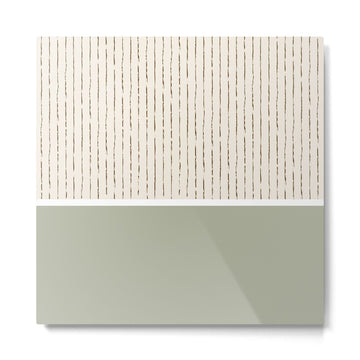 Cream Sage Metal Print | TeksDecor