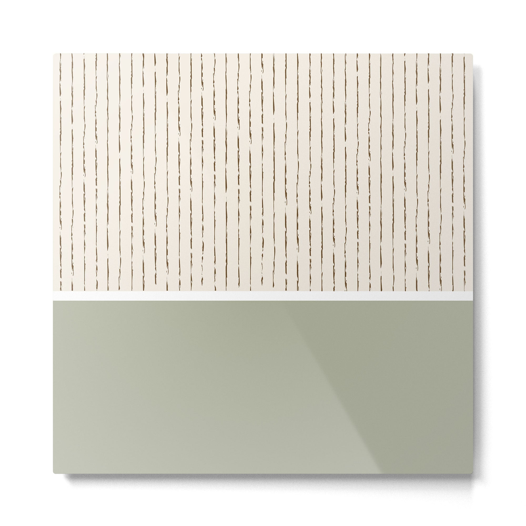 Cream Sage Metal Print | TeksDecor
