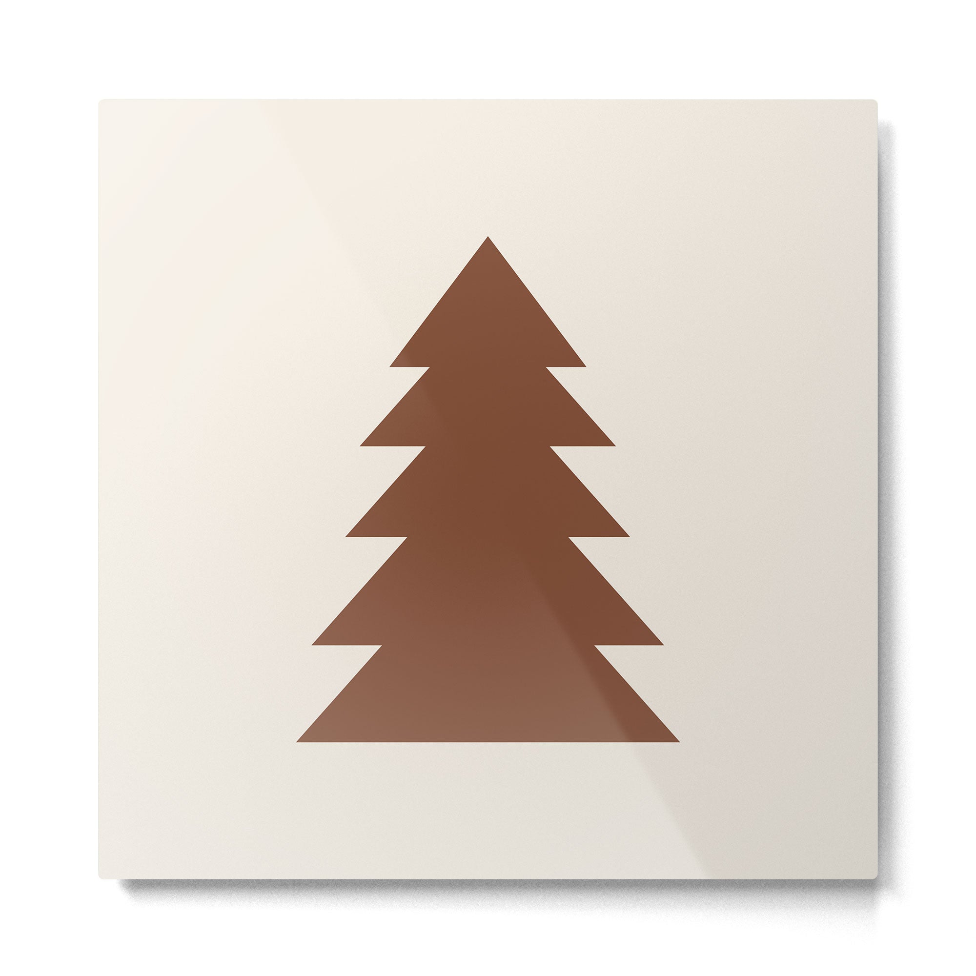 Joy (Cream Brown) Metal Print | TeksDecor