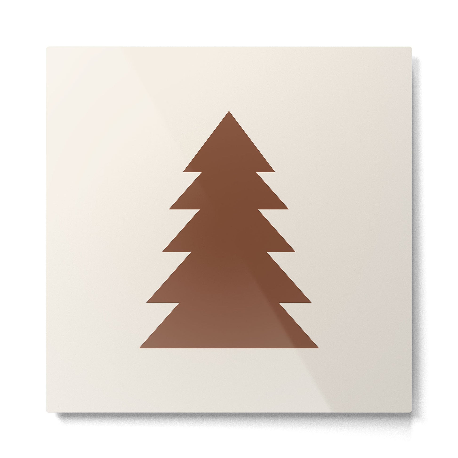 Joy (Cream Brown) Metal Print | TeksDecor