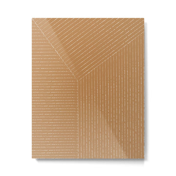 Lines (Tan) Metal Print | TeksDecor
