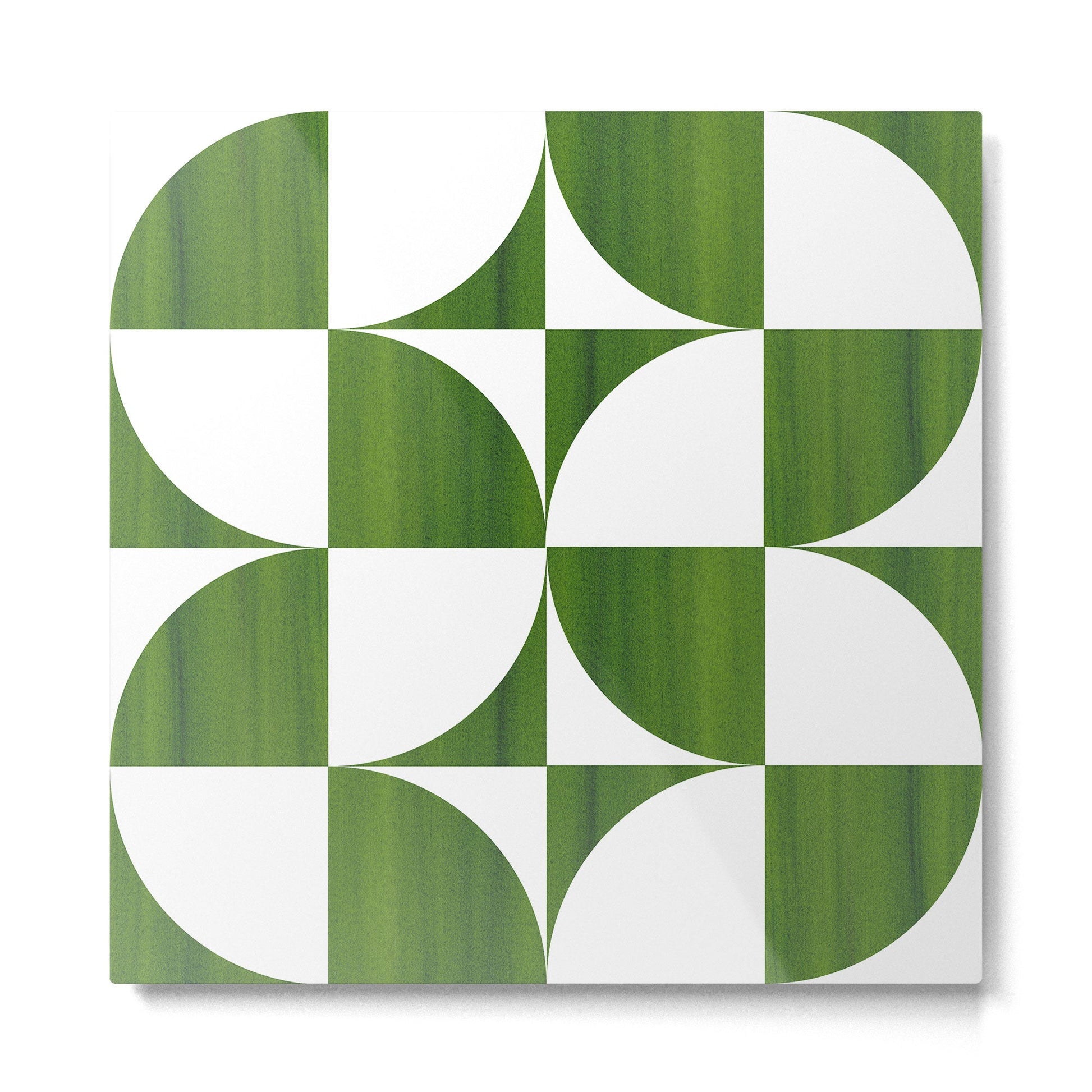 Quadrants (Matcha Green) Metal Print | TeksDecor