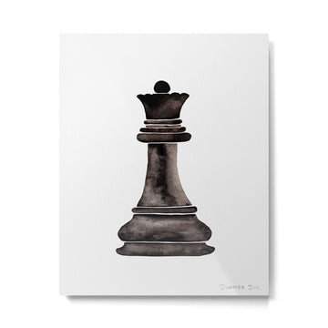 Queen (watercolor painting) Metal Print | TeksDecor
