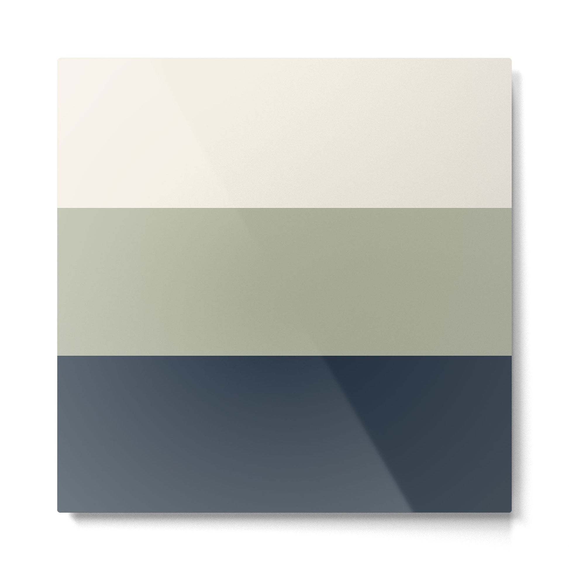 Sage Navy Metal Print | TeksDecor