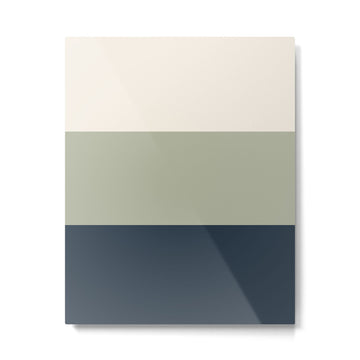Sage Navy Metal Print | TeksDecor