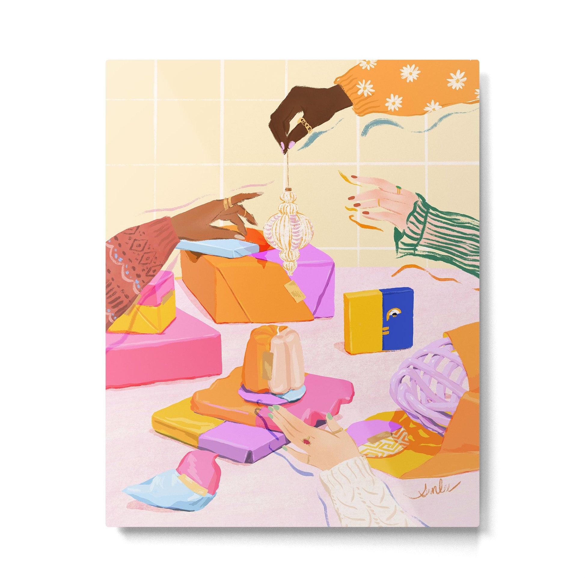 Holiday Preparation Metal Print | TeksDecor