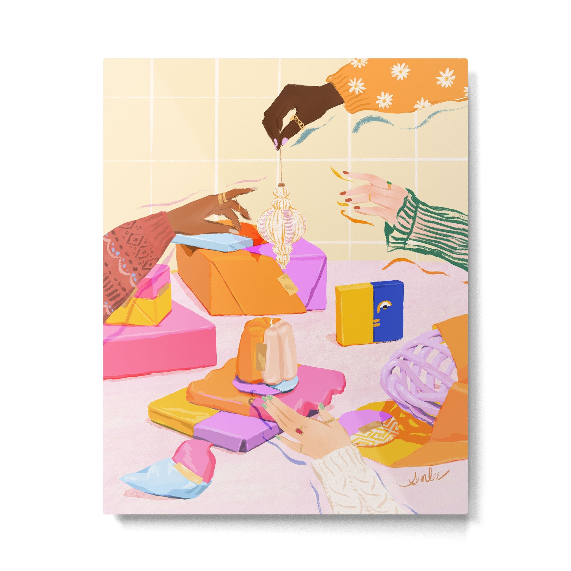 Holiday Preparation Metal Print | TeksDecor