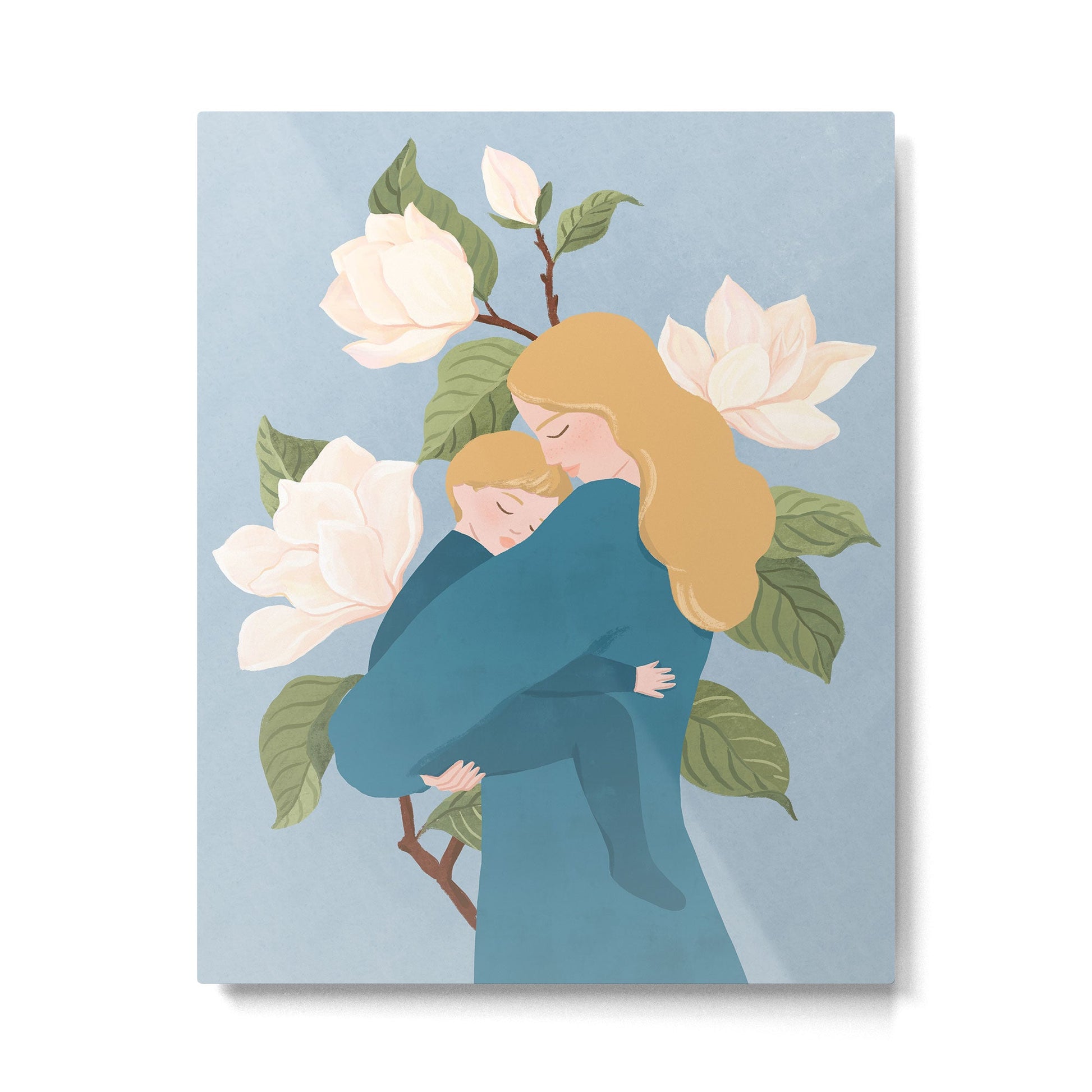 Mother's Touch (blond) Metal Print | TeksDecor