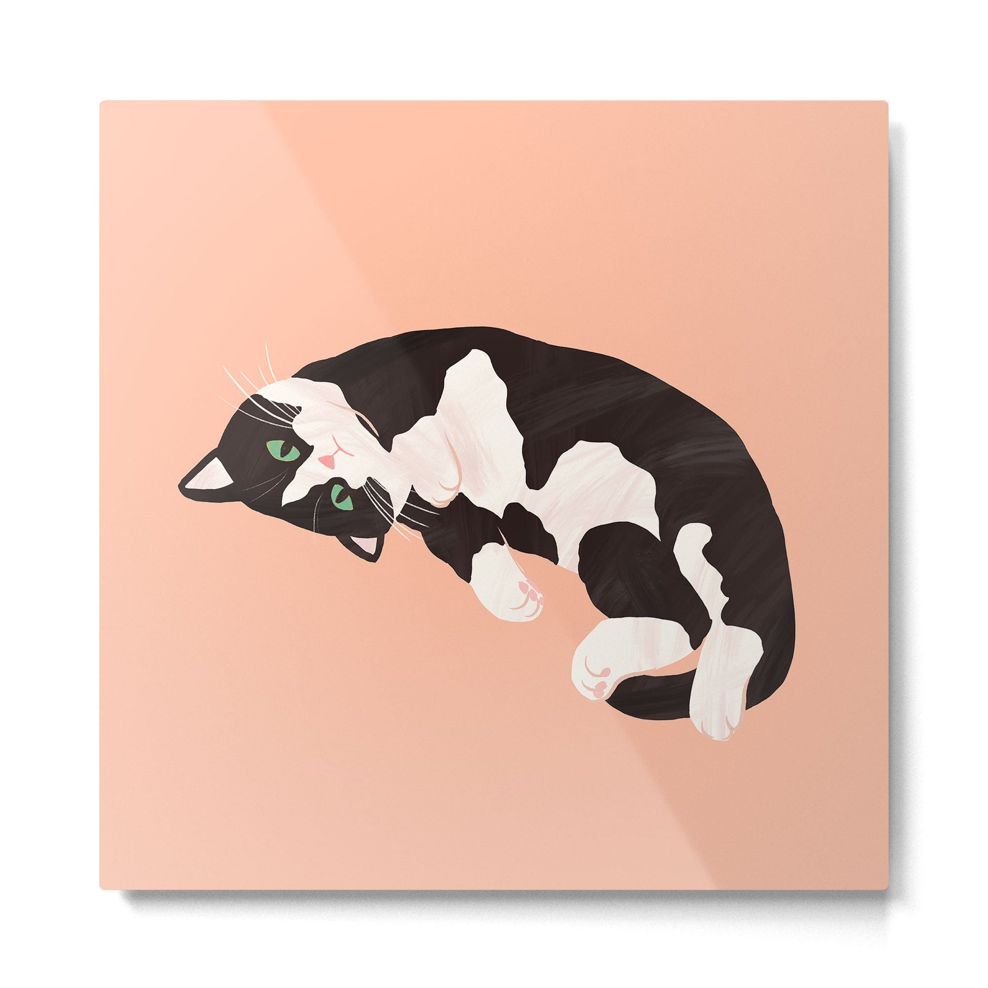 Oreo Cat Metal Print | TeksDecor