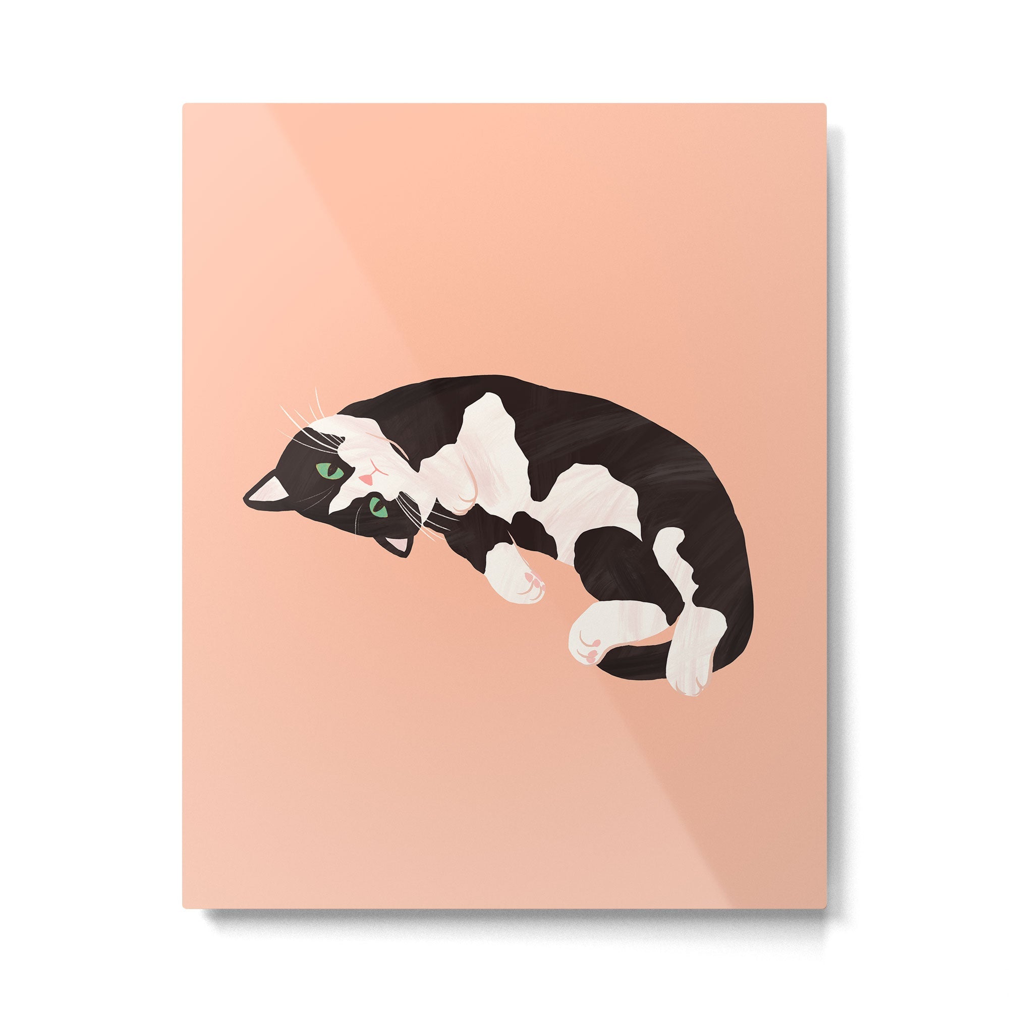 Oreo Cat Metal Print | TeksDecor