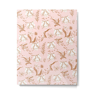 Pink Abstract Tiger Pattern Metal Print | TeksDecor