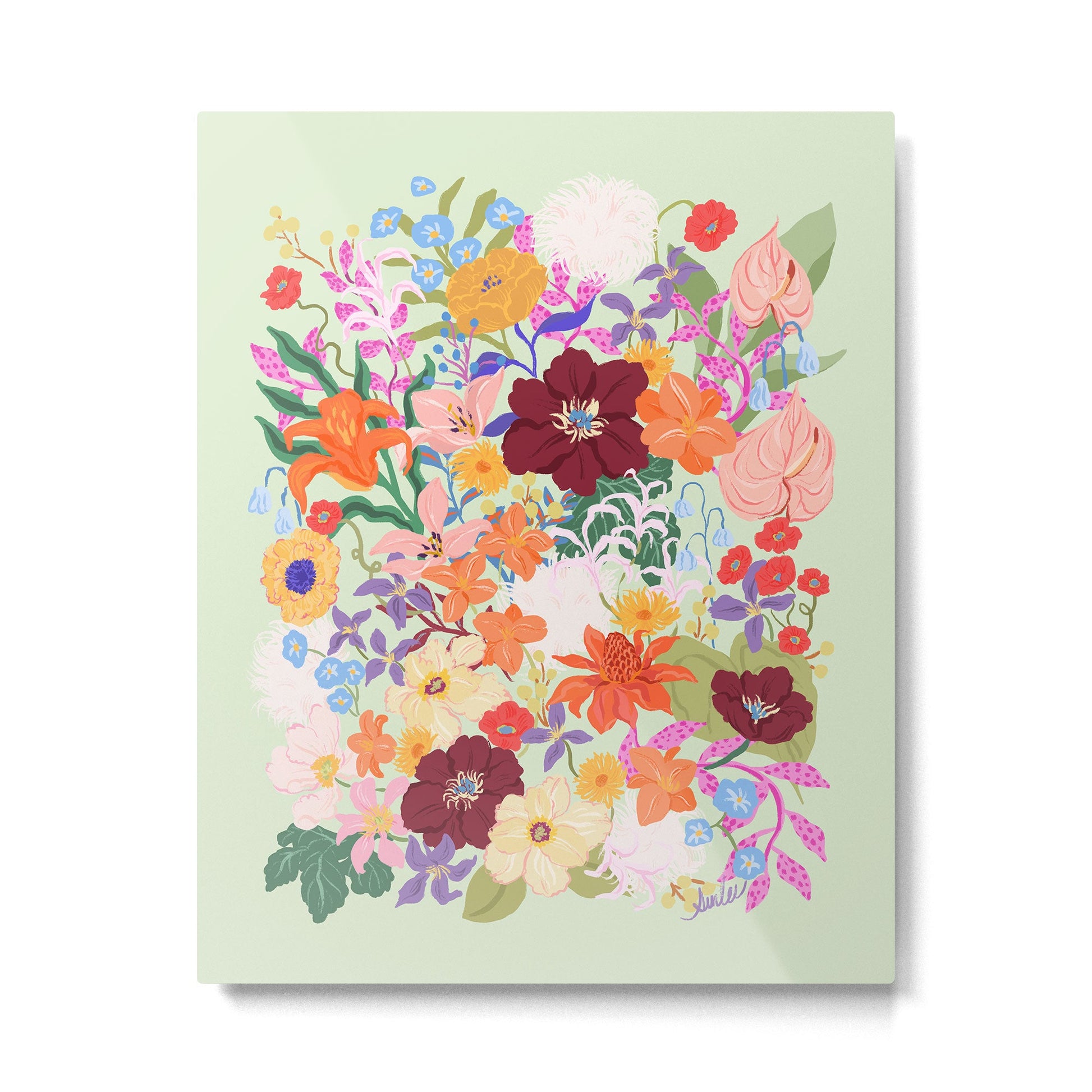 Splendid Flowers Metal Print | TeksDecor