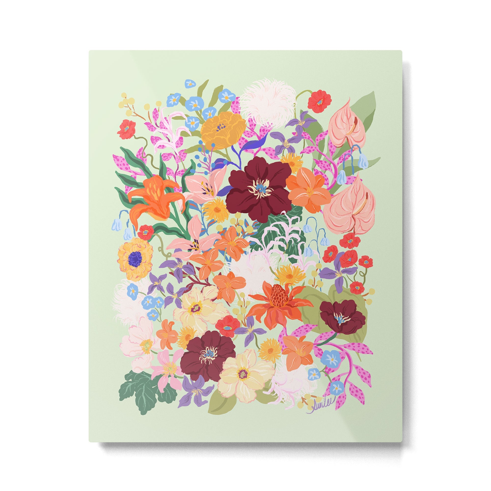 Splendid Flowers Metal Print | TeksDecor