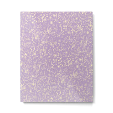 Wild Garden Drawing (Lilac) Metal Print | TeksDecor