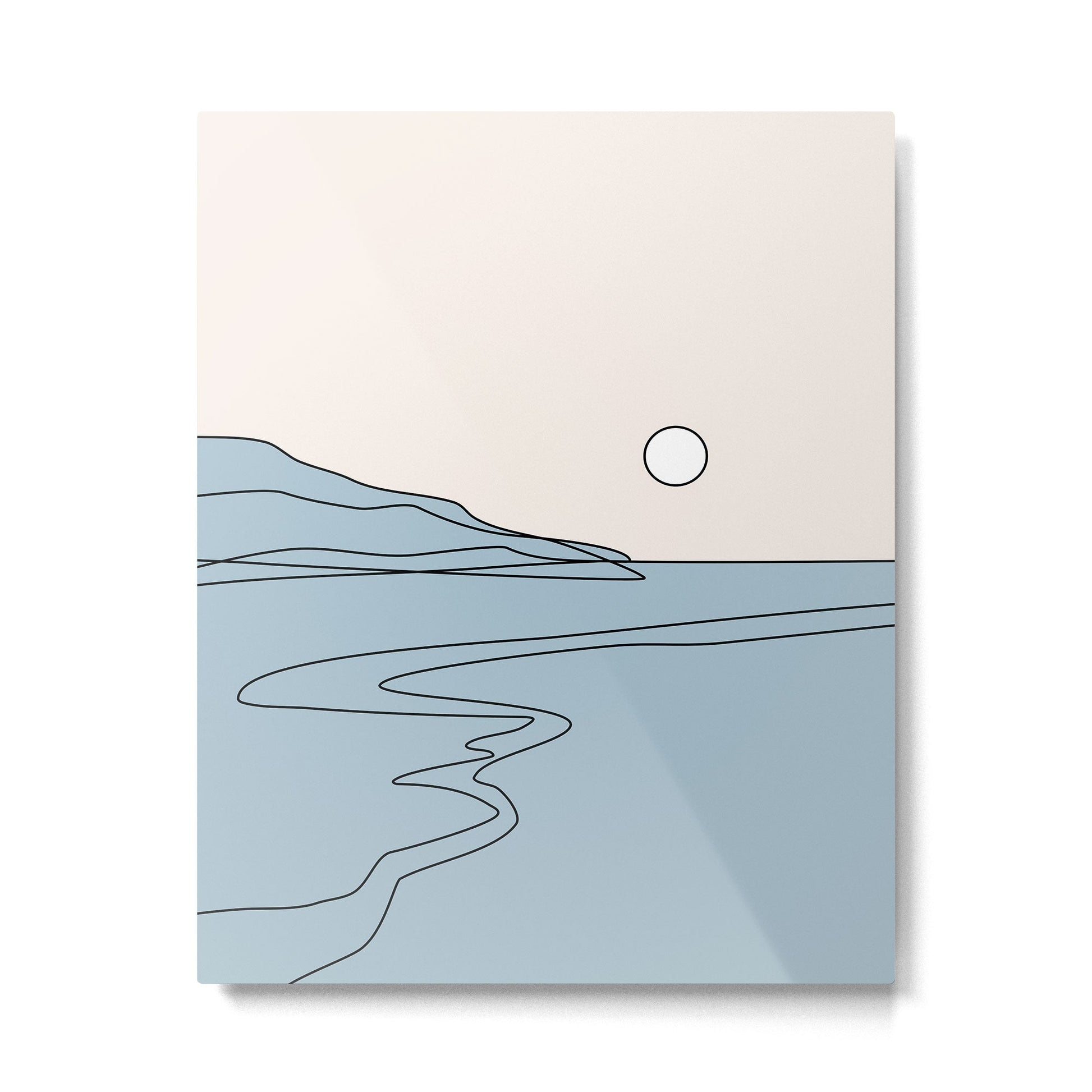 Abstract Landscape 28B Metal Print | TeksDecor