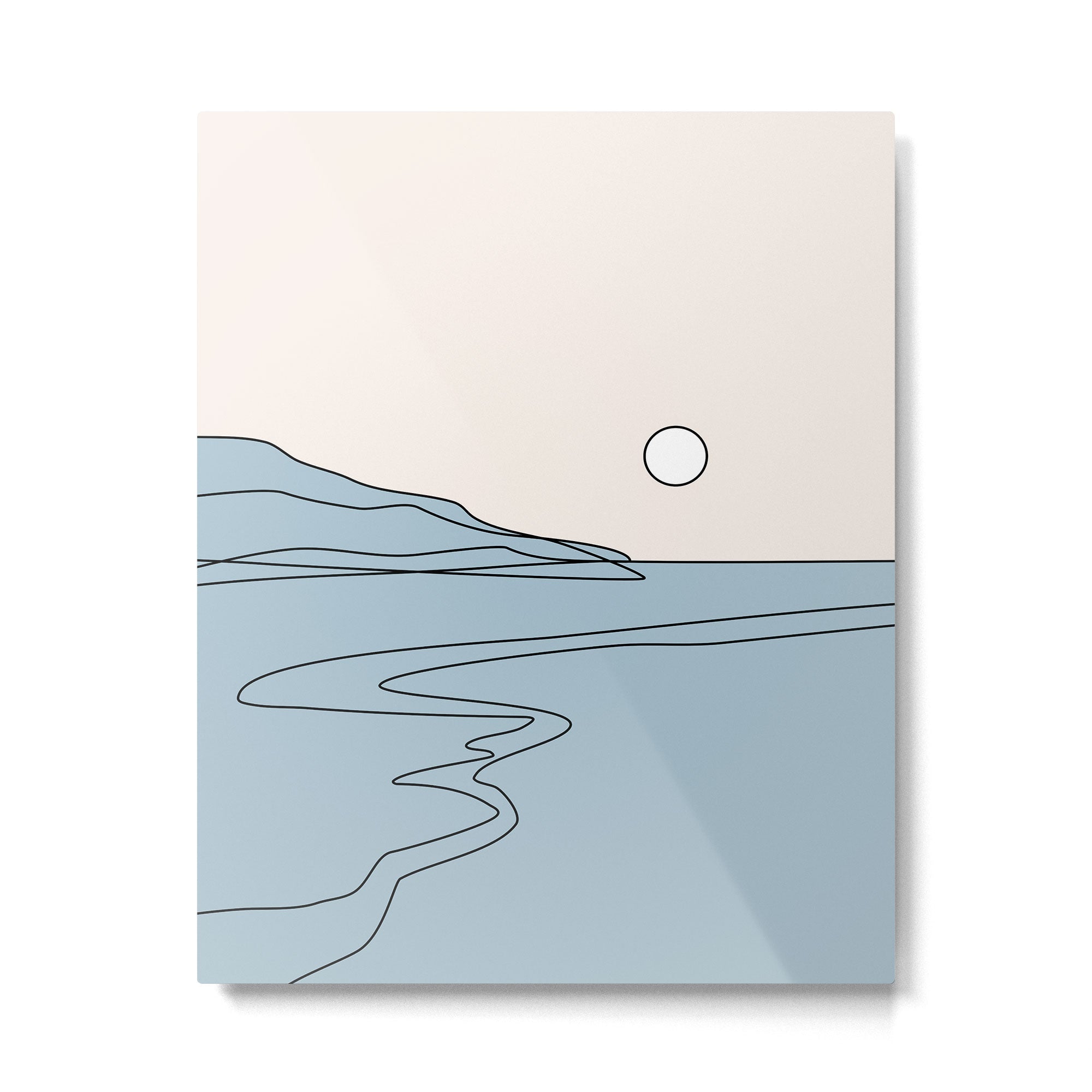 Abstract Landscape 28B Metal Print | TeksDecor