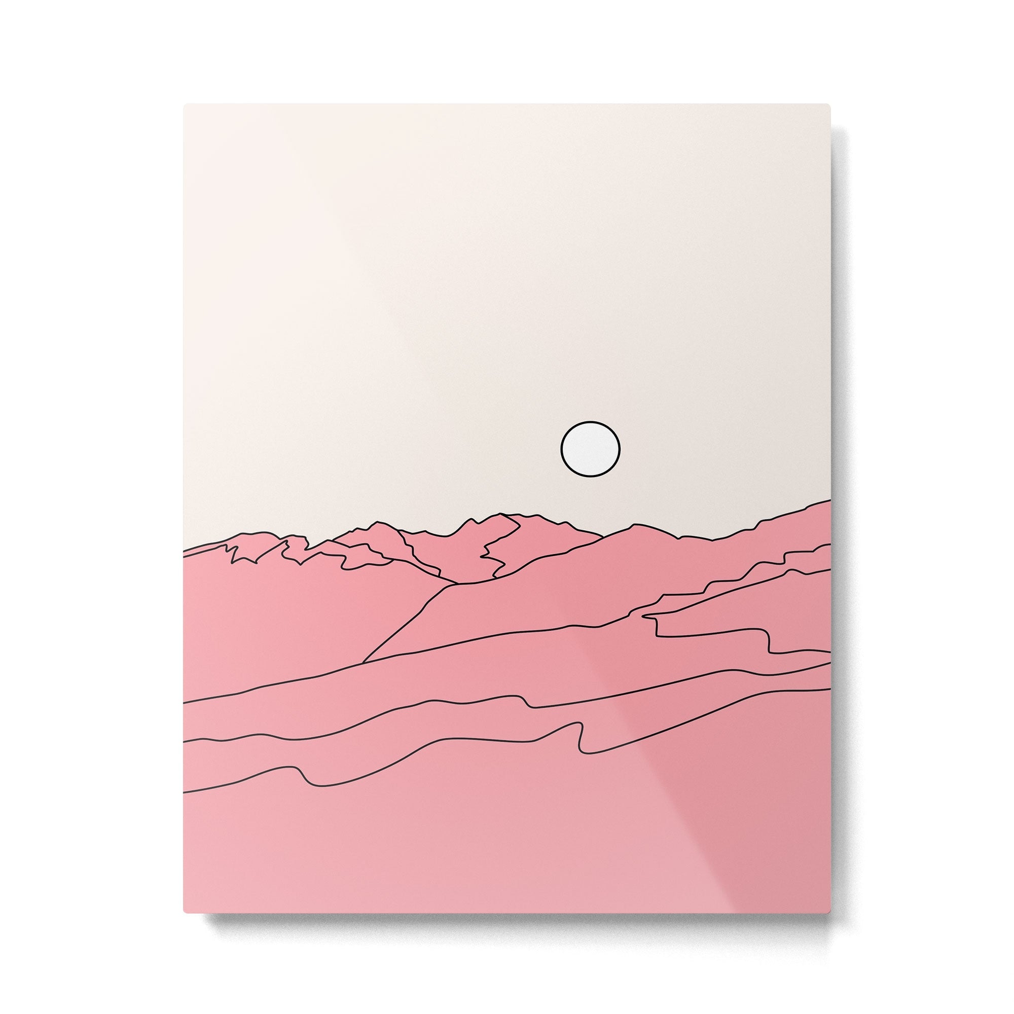 Abstract Landscape 28F Metal Print | TeksDecor