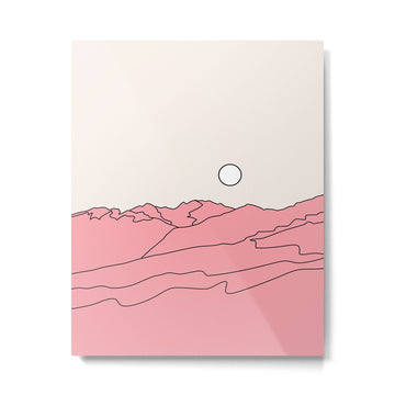 Abstract Landscape 28F Metal Print | TeksDecor