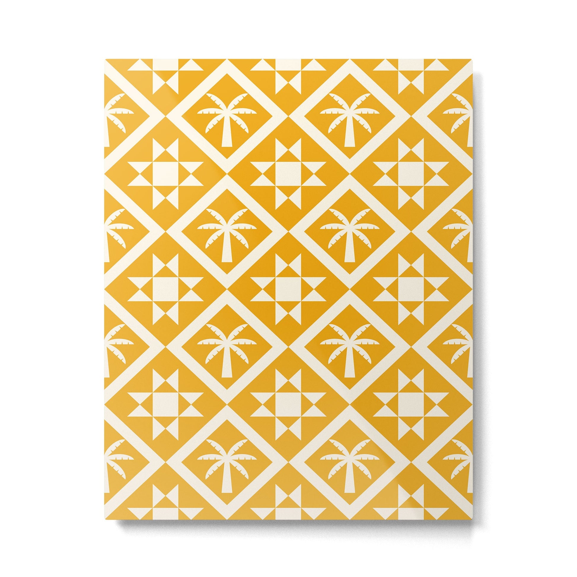 Bohemian Geometric Pattern 03B Metal Print | TeksDecor