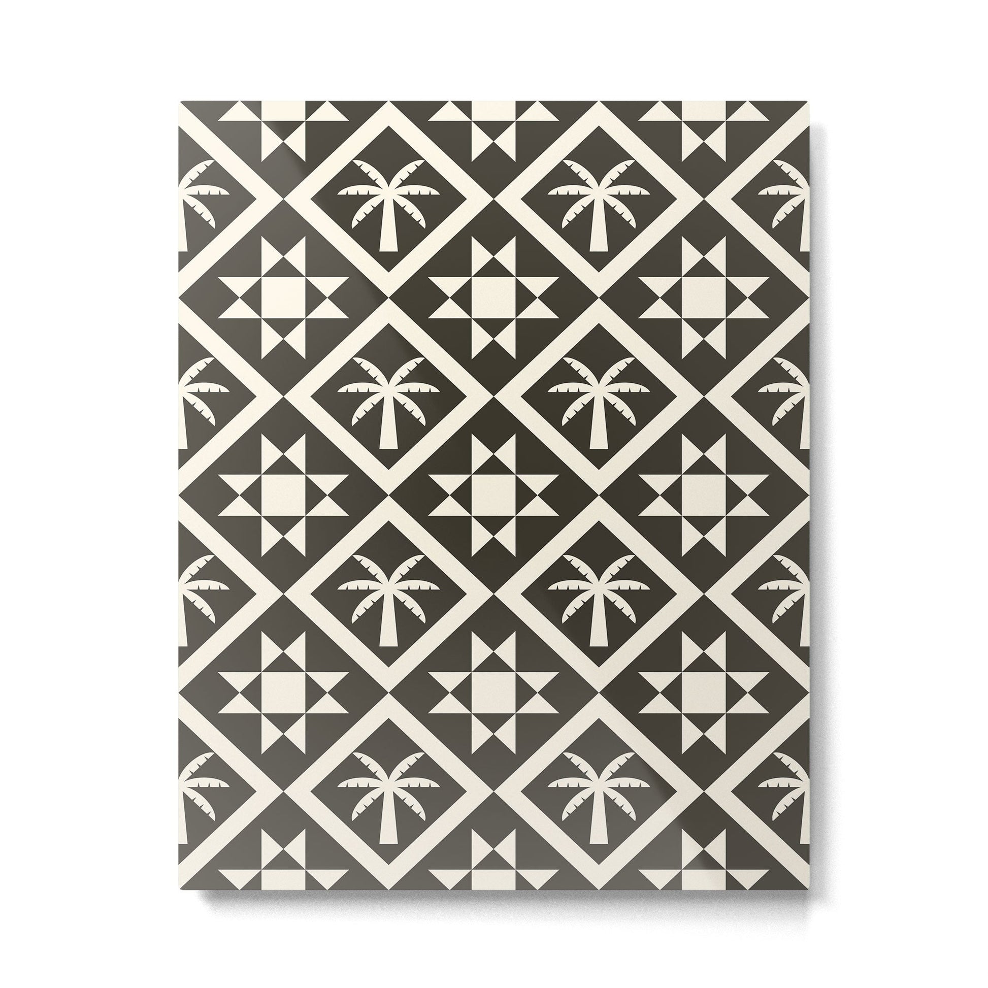 Bohemian Geometric Pattern 05B Metal Print | TeksDecor