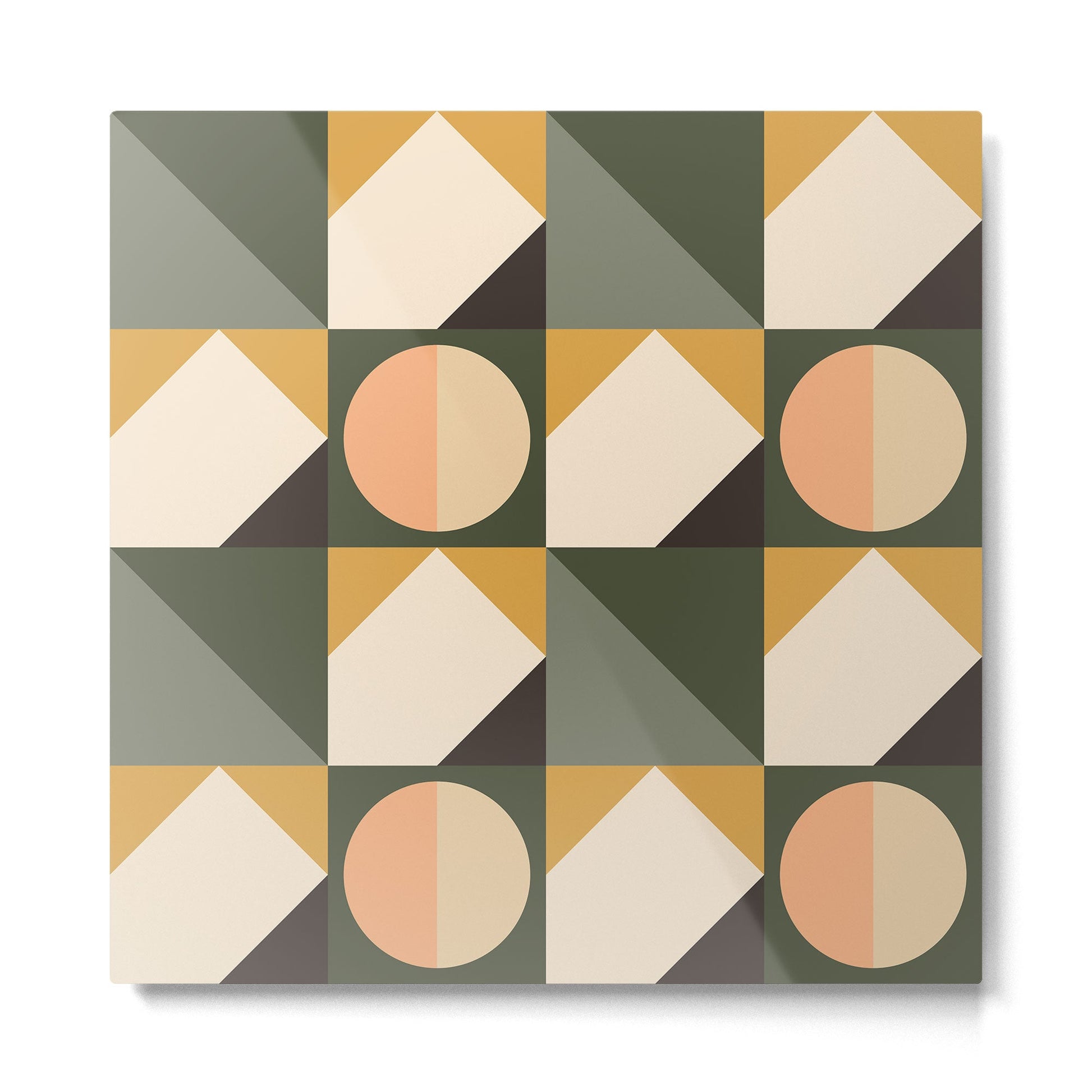 Mid Century 28A Metal Print | TeksDecor