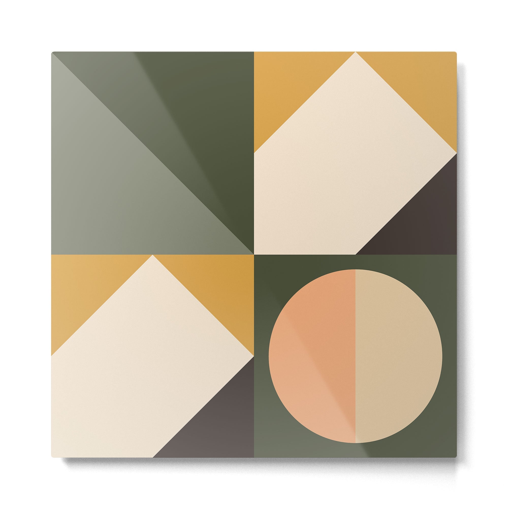 Mid Century 28B Metal Print | TeksDecor