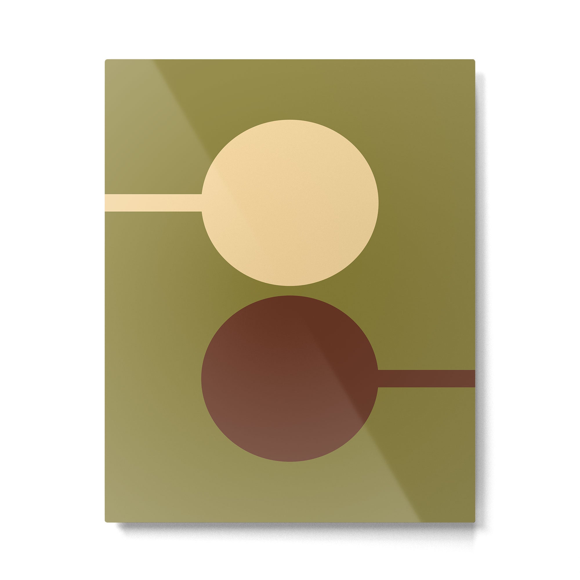 Mid Century 32D Metal Print | TeksDecor