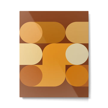 Retro 12D Metal Print | TeksDecor