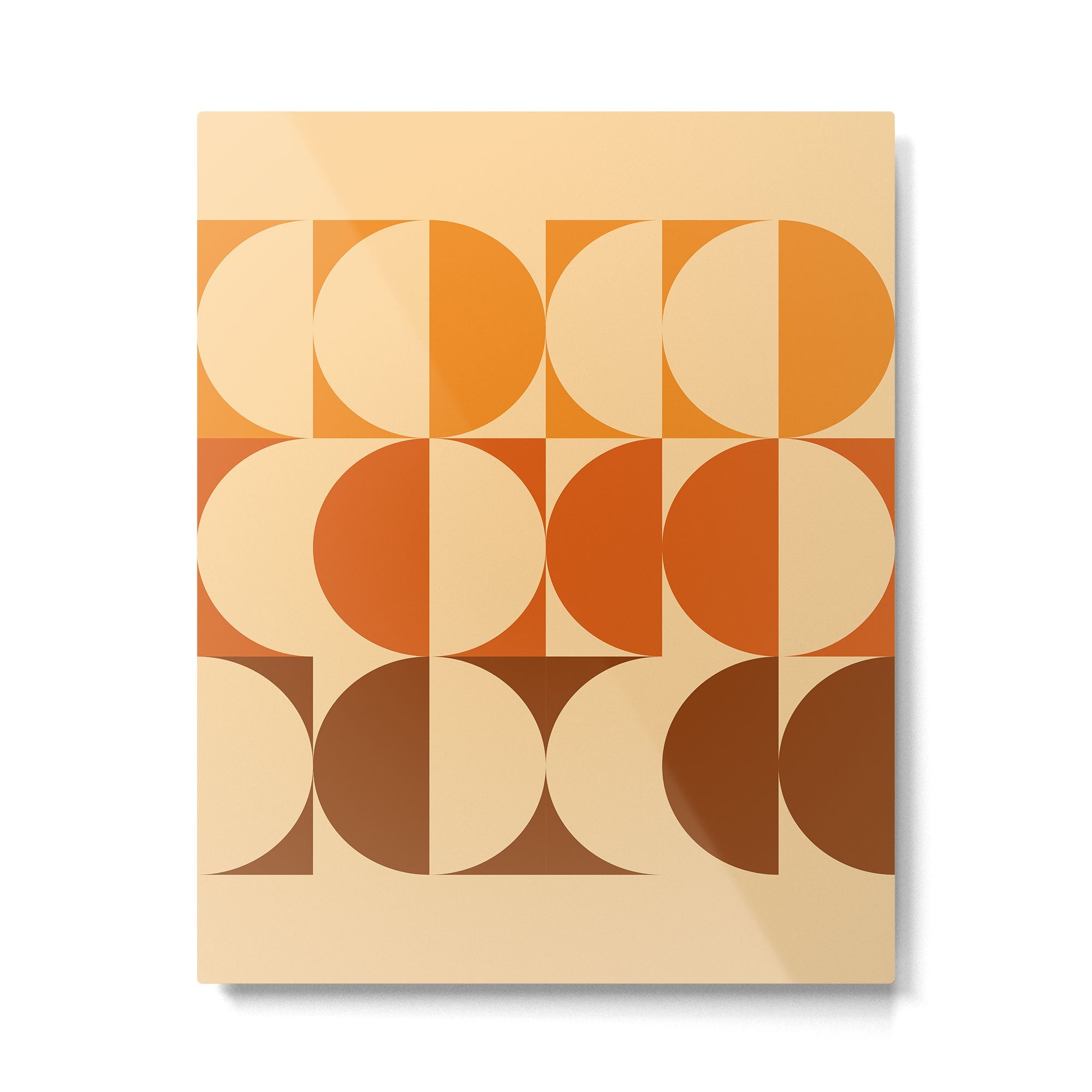 Vintage Geometric 03A Metal Print | TeksDecor