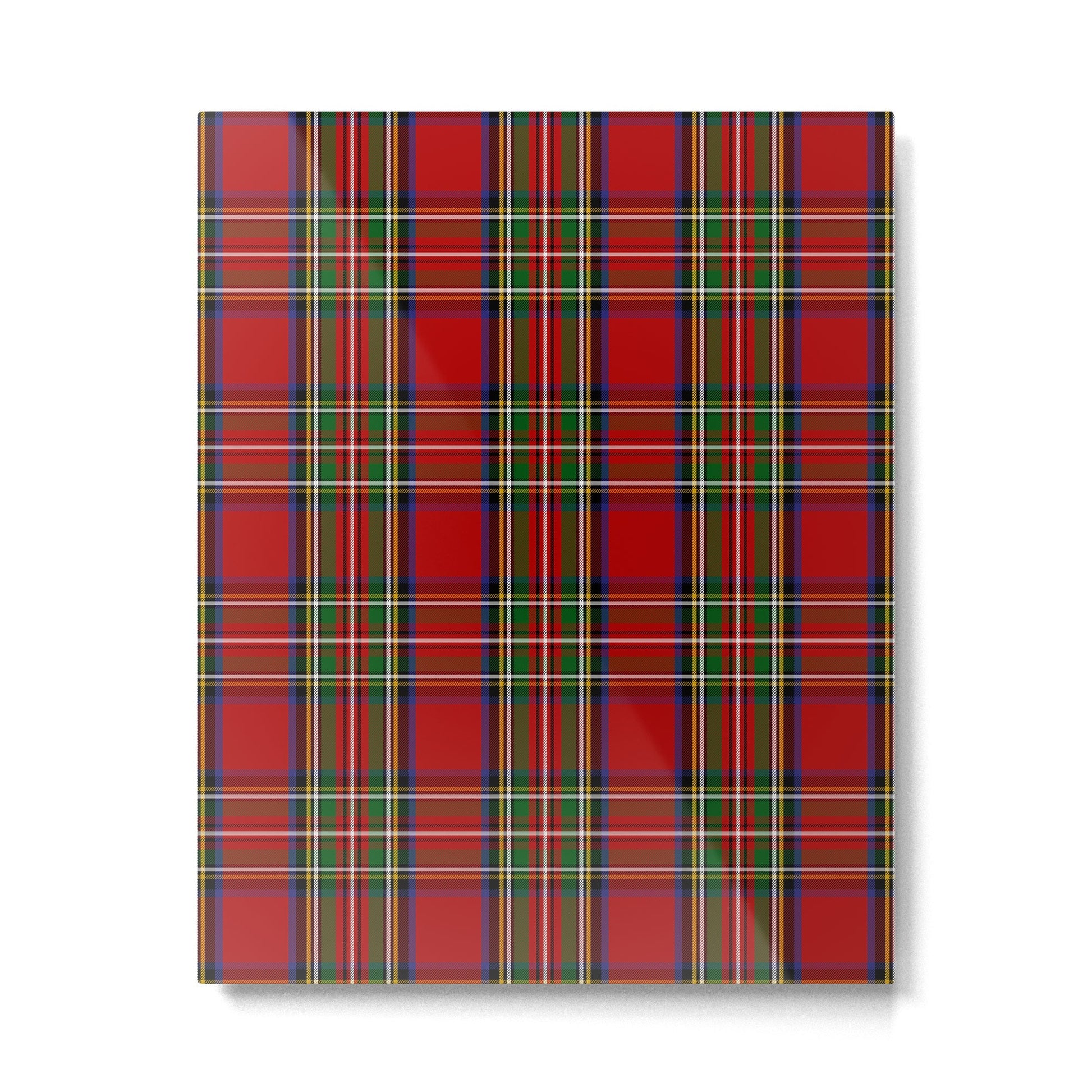 Festive Tartan Metal Print | TeksDecor