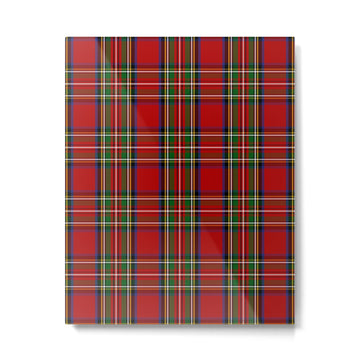 Festive Tartan Metal Print | TeksDecor