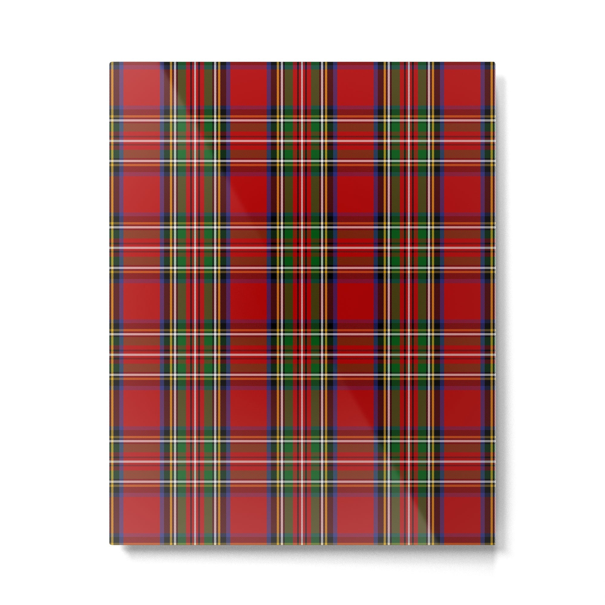 Festive Tartan Metal Print | TeksDecor