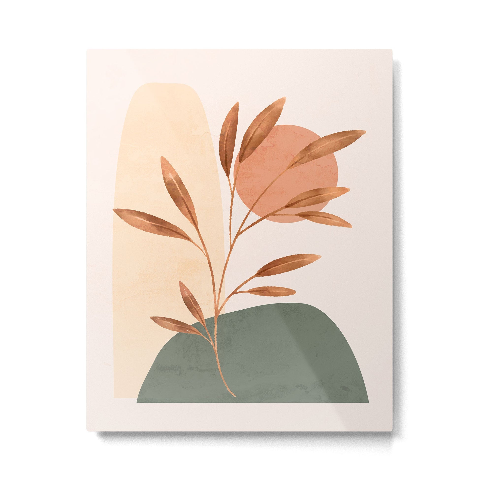 Abstract Art /Minimal Plant 15 Metal Print | TeksDecor