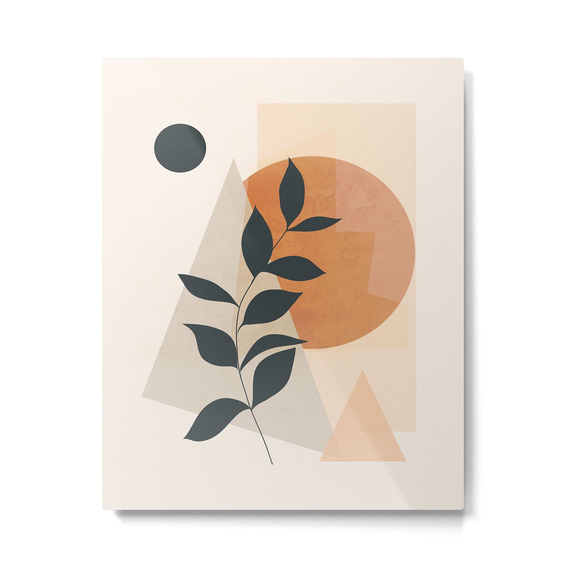 Abstract Art /Minimal Plant 16 Metal Print | TeksDecor