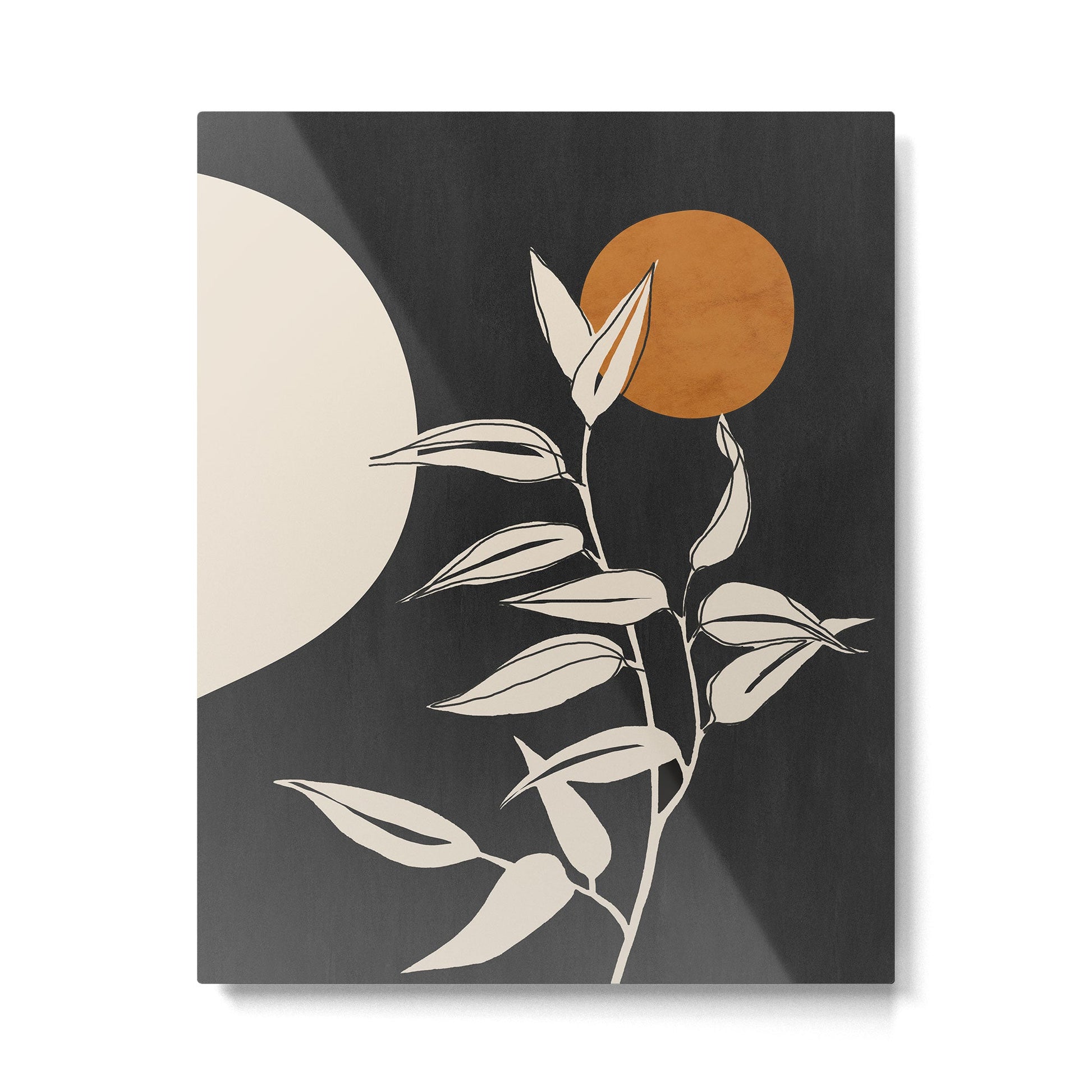 Abstract Art /Minimal Plant 53 Metal Print | TeksDecor
