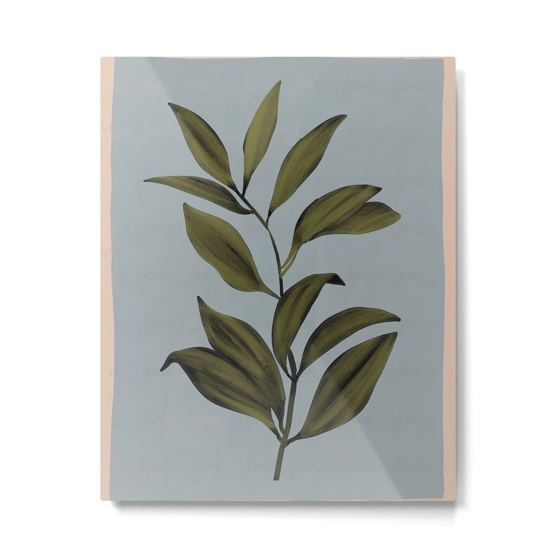 Abstract Art /Minimal Plant 77 Metal Print | TeksDecor
