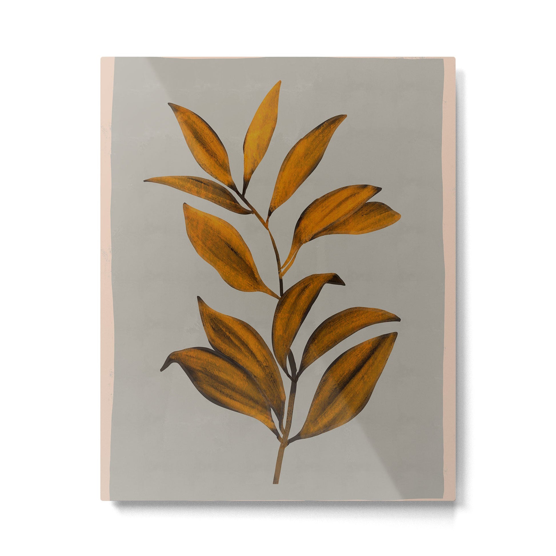 Abstract Art /Minimal Plant 78 Metal Print | TeksDecor