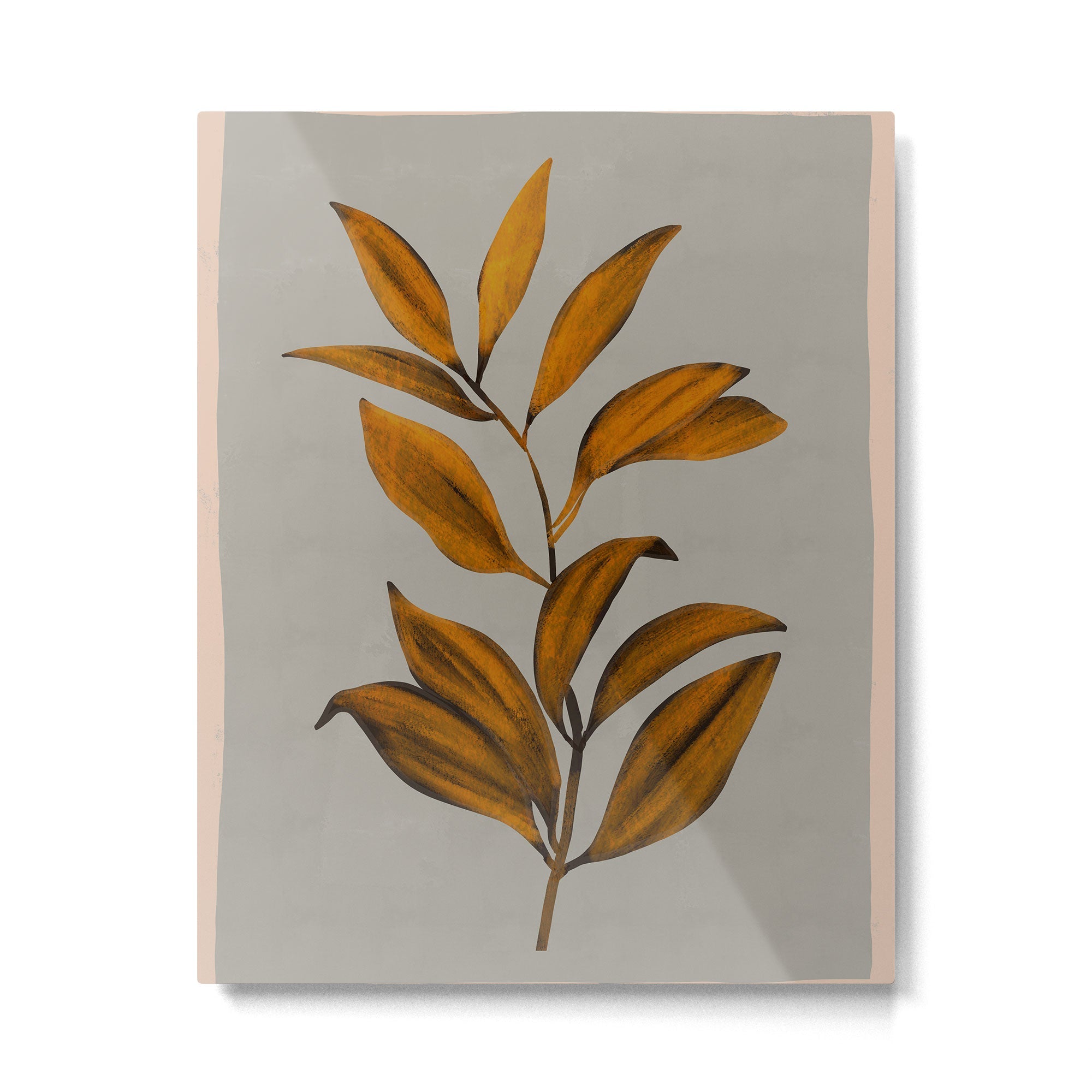 Abstract Art /Minimal Plant 78 Metal Print | TeksDecor